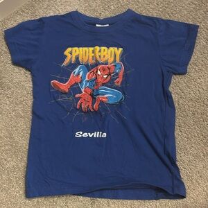 Seville Spain souvenir spider man baby tee